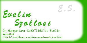 evelin szollosi business card